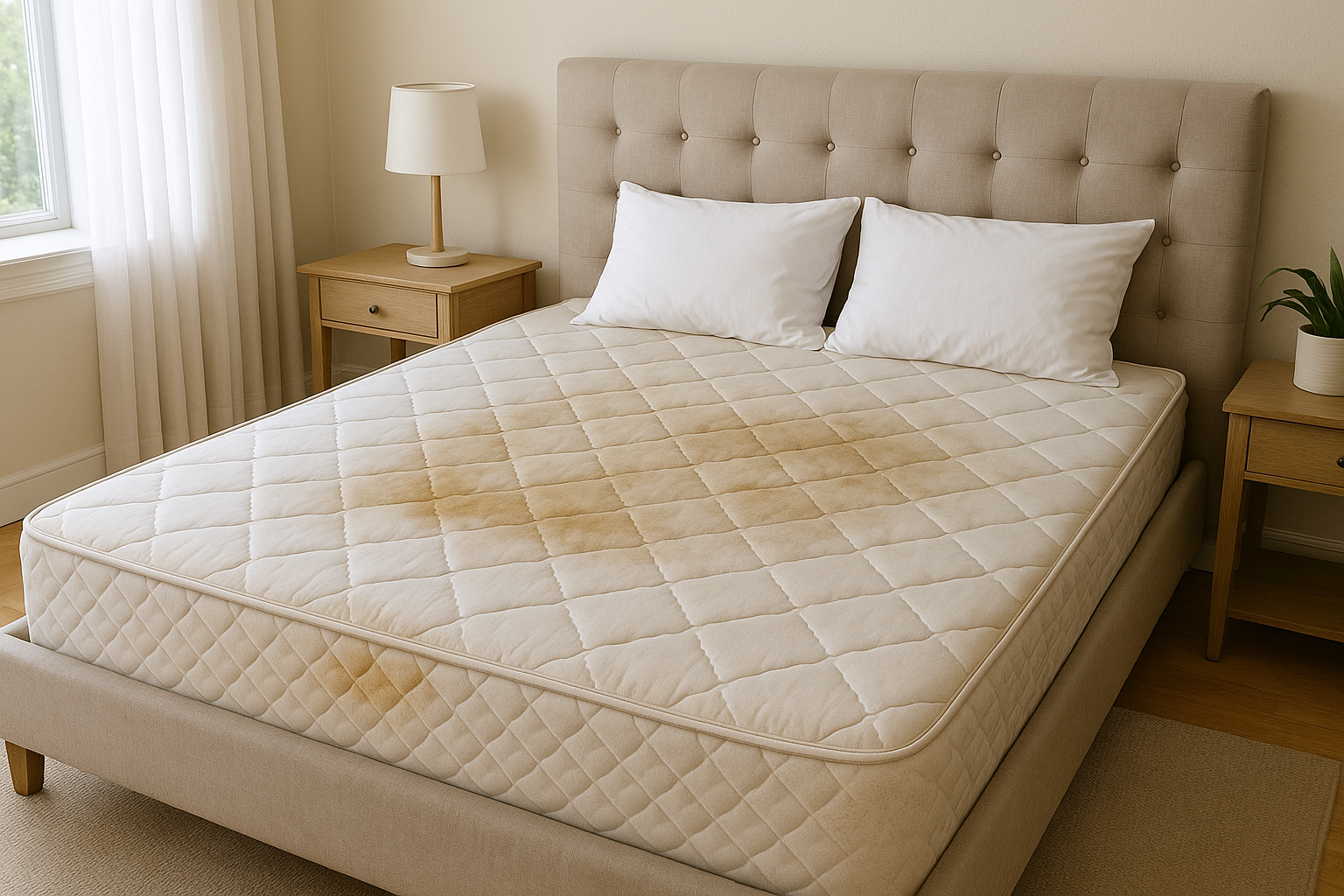 Professional mattress steam cleaner used for deep mattress cleaning