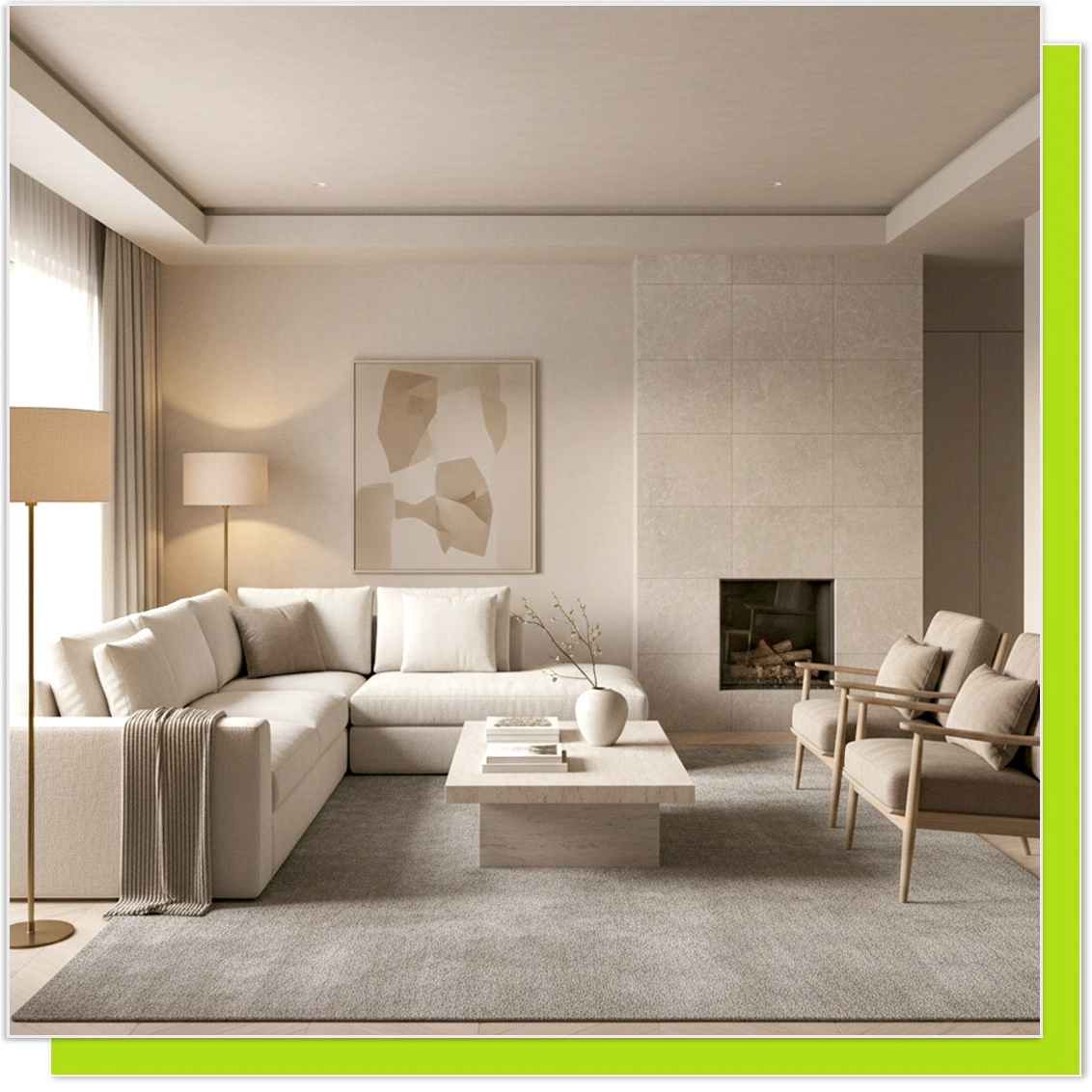 Clean white sofa after professional upholstery cleaning