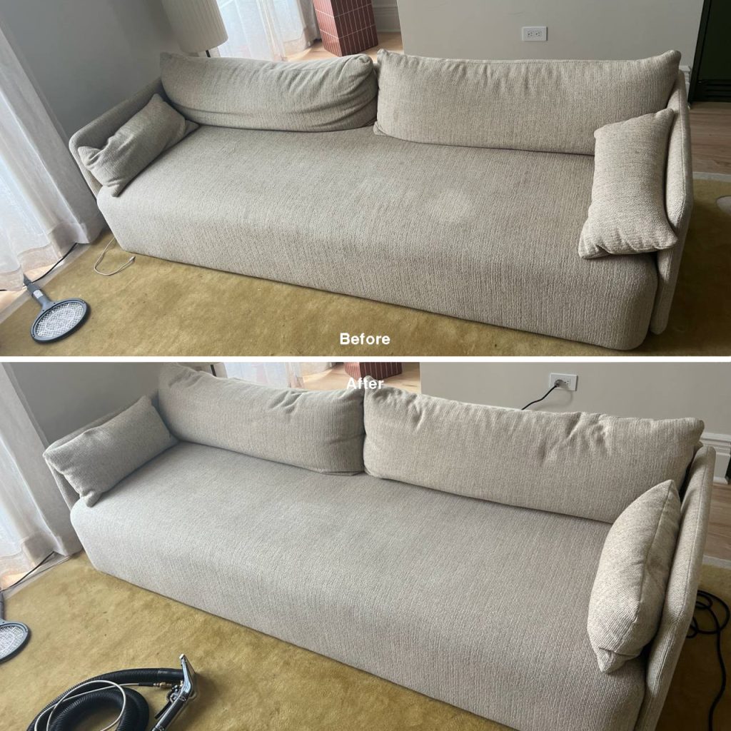 Real YourCleanCouch sofa deep cleaning