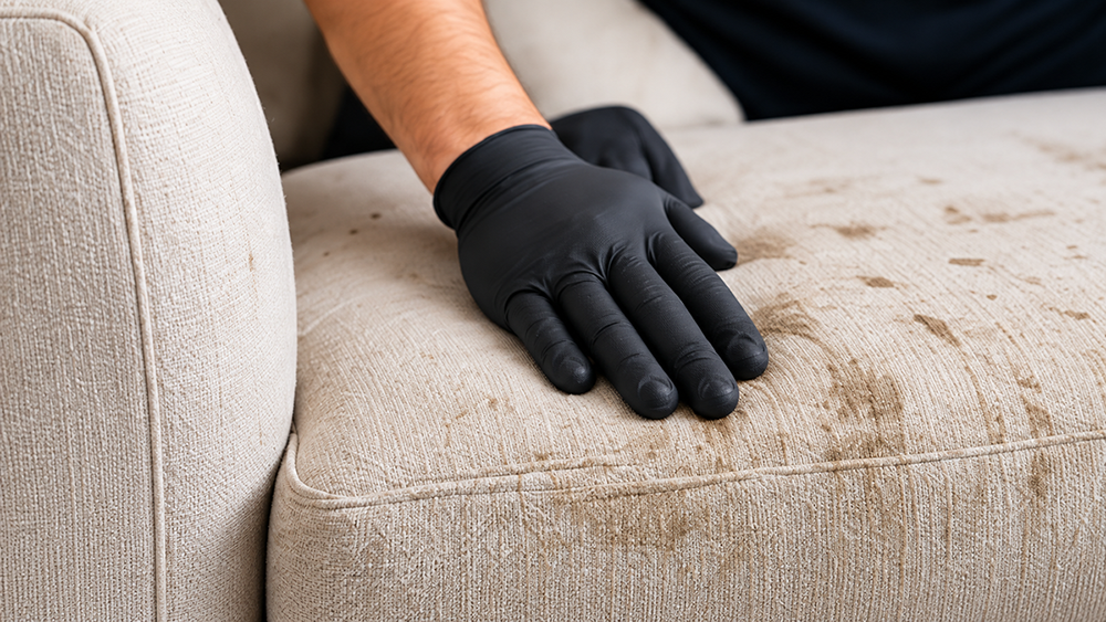 Furniture assessment at YourCleanCouch